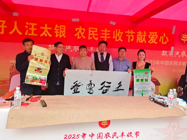 书法家汪太银泼墨添彩中国农民丰收节