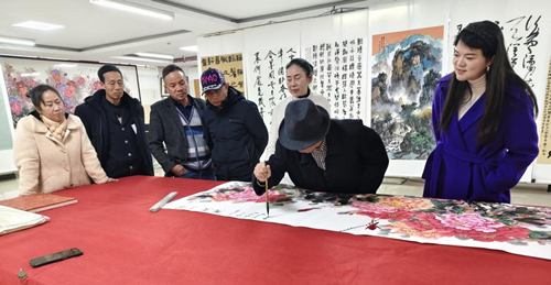 著名画家易晓明走进湖南麻阳书协笔会交流(图3)