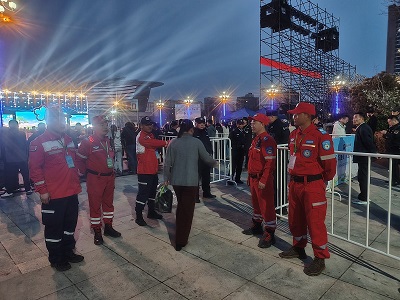 一抹志愿红,守护梨花海——中志协应急委安徽宿州服务队应邀参加梨花节开幕式保障 (图2) 一抹志愿红,守护梨花海——中志协应急委安徽宿州服务队应邀参加梨花节开幕式保障 (图2)