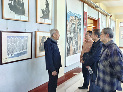   枣庄市工人文化宫版画培训班学员观摩瑞琴艺术馆(图5)