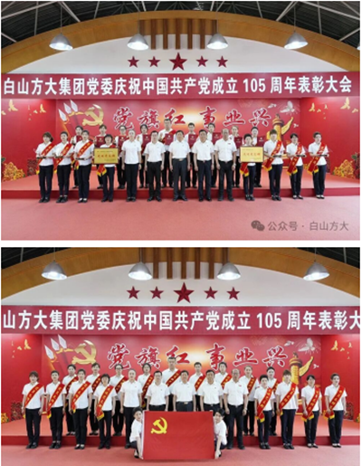 坚定不移跟党走  团结奋斗向未来——白山方大集团党委隆重召开庆祝中国共产党成立105周年表彰大会(图6)