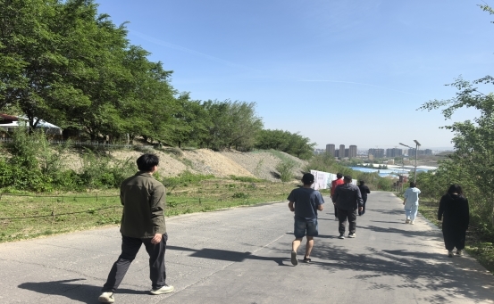 仓房沟街道仓欣社区开展 “绿色运动——健步走”活动(图2)
