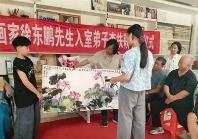 翰墨薪火续文脉 徐门画派添新颜——李扶耕老师喜收爱徒董宸羽(图6)