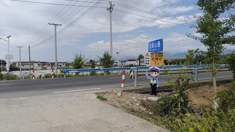 硬核直白警示牌守住路口安全 交通治理暖心出圈见实效(图1)