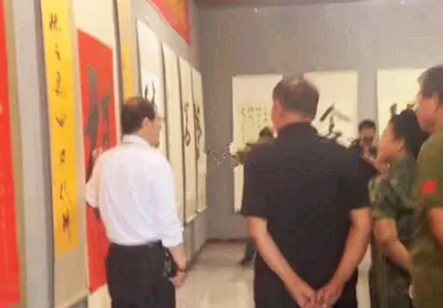 迎中秋贺国庆礼敬新时代——王静秋诗词书法展在唐山隆重开幕(图7)